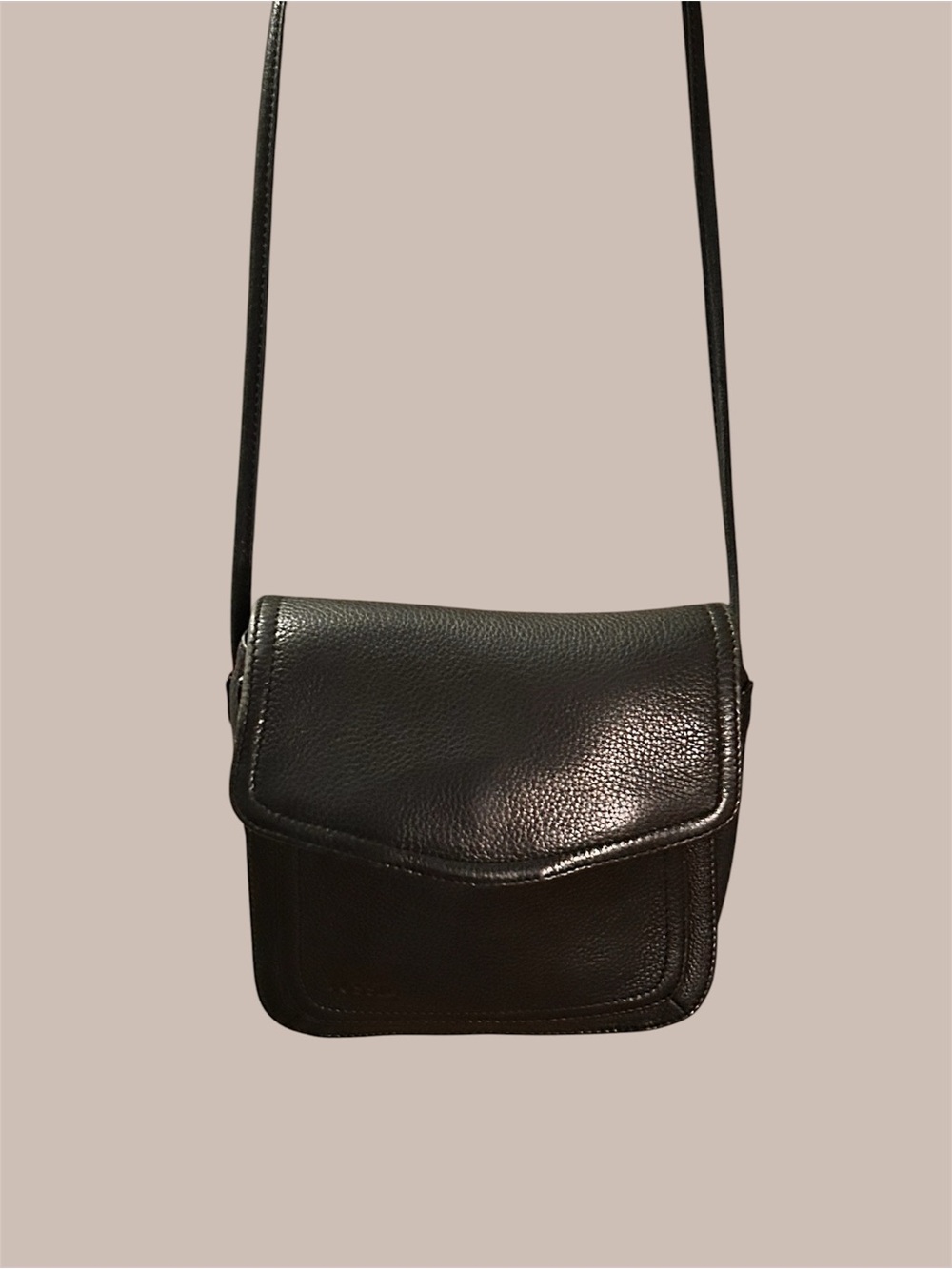 Fossil Vintage Leather black Mini Crossbody/Messenger Bag/Purse EUC - Picture 4 of 6